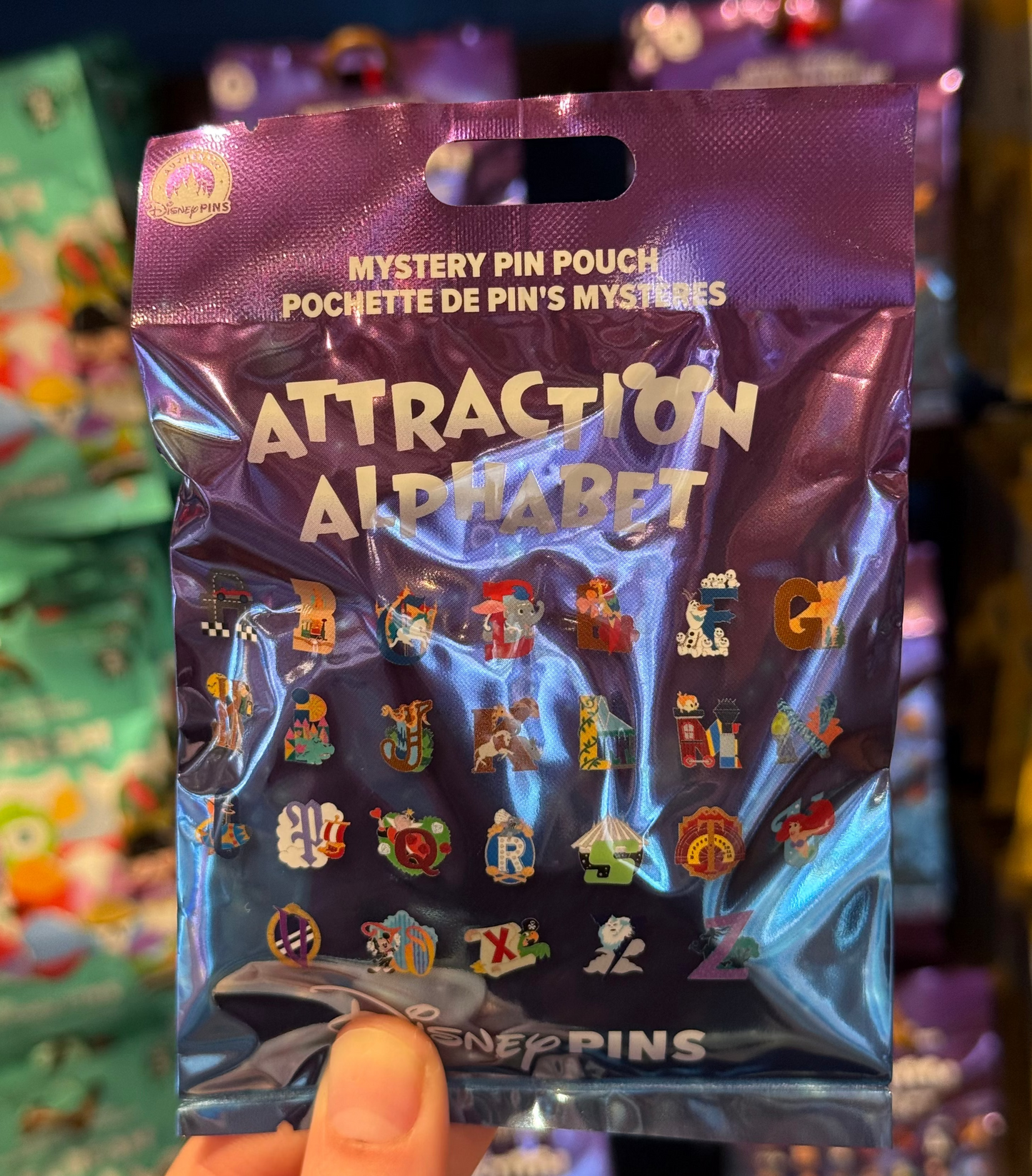 Attraction Alphabets~ 5 pins