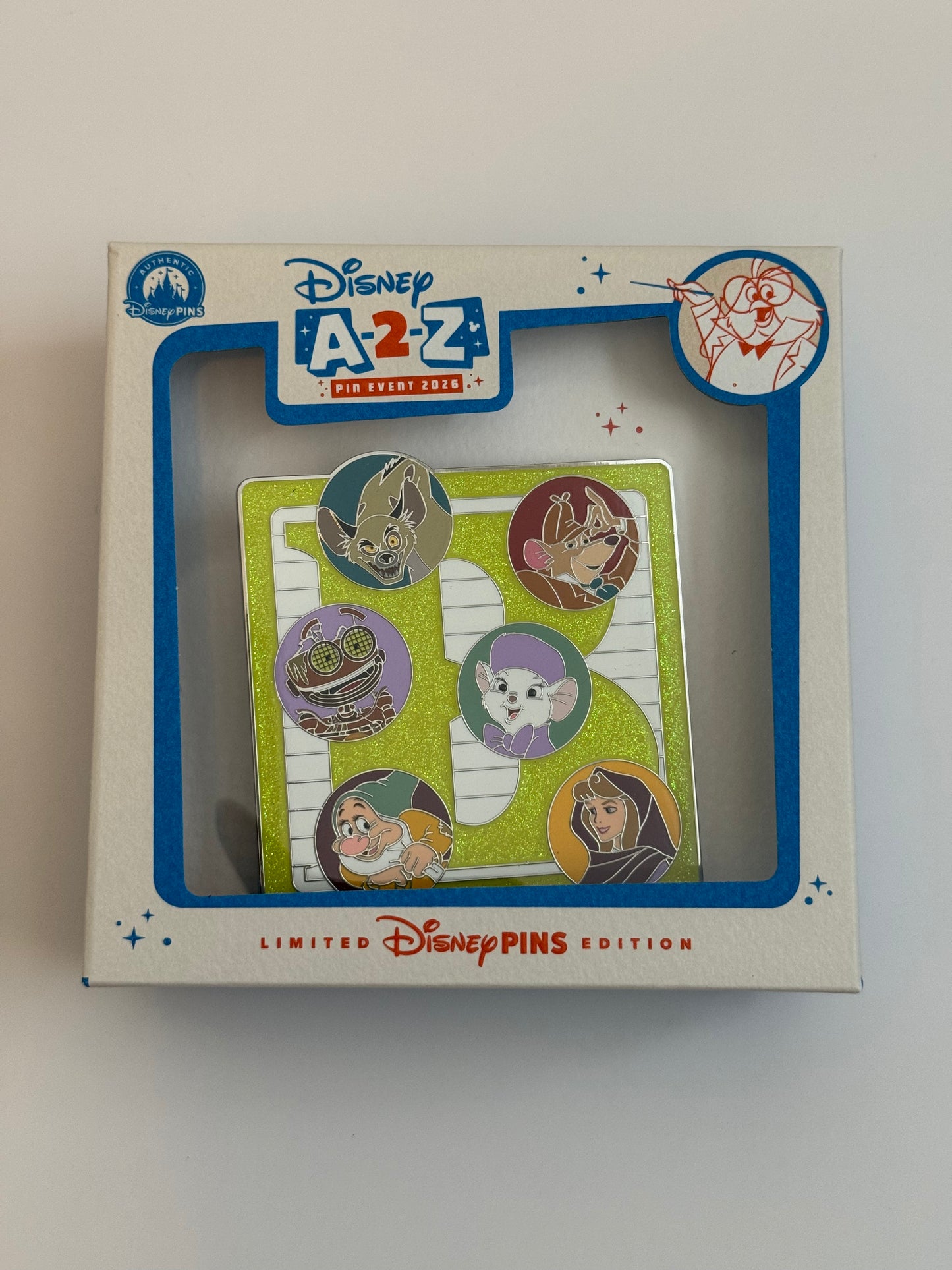 Disney A2Z Pin Event 2026 Mini Jumbo Letter “B” LE 600 Pin
