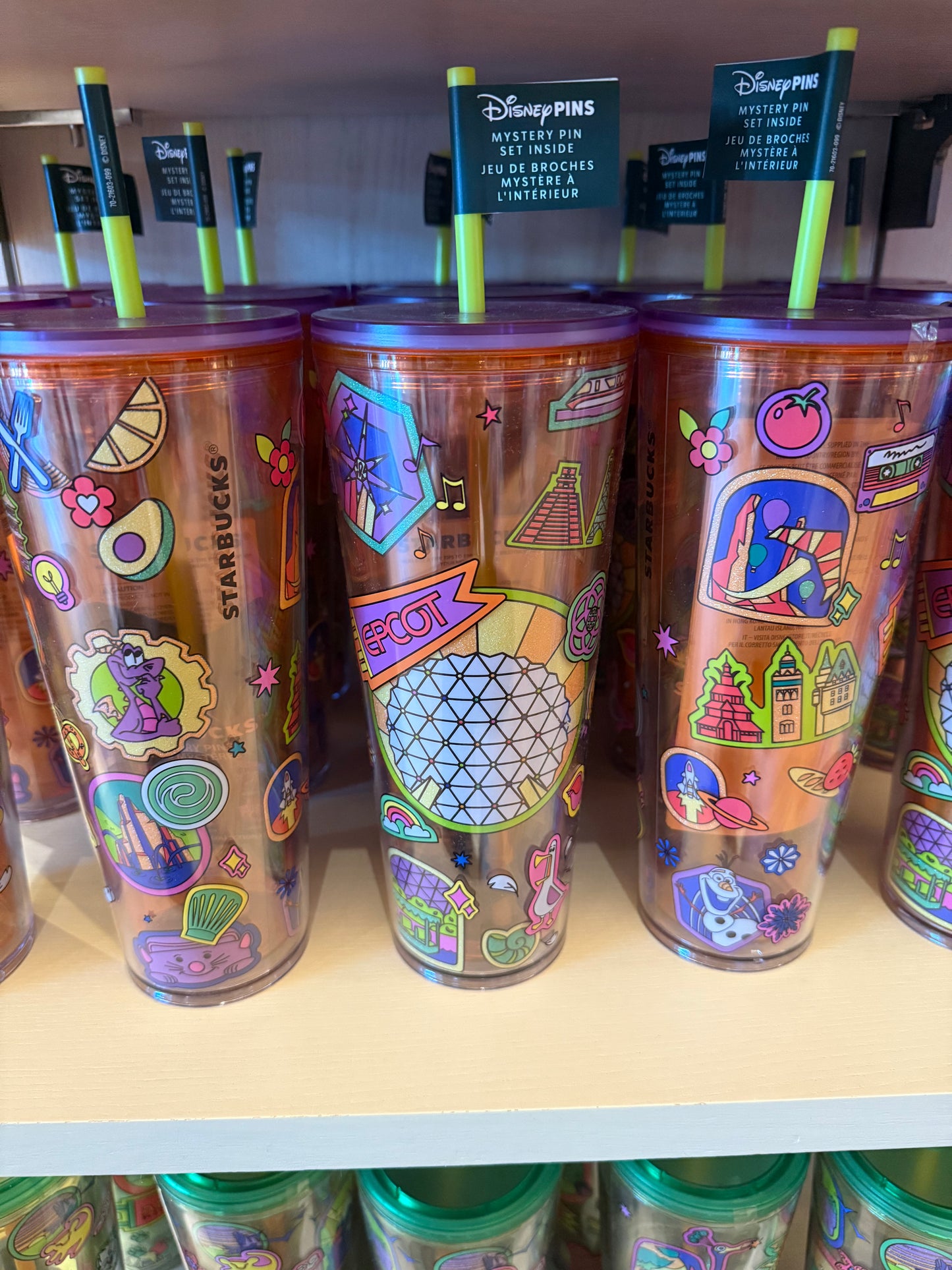 Epcot Tumbler With Mystery Pins